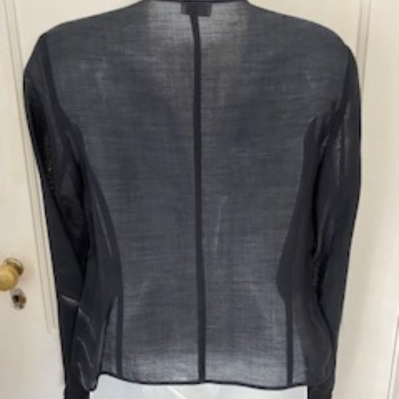 Vestimenta Spa Black Buttoned Top/Jacket/Cardigan, Made in Italy, NWT - Picture 3 of 6